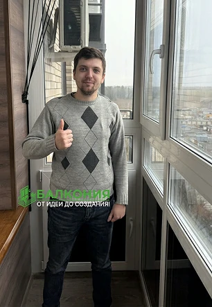 Тёплый балкон с панорамными стеклопакетами